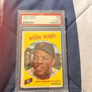 1959 Topps Willie Mays - #50 - Graded PSA 3 VG (MC)